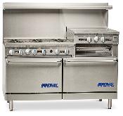 Fourneau Gaz 1525 mm avec plaque de cuisson - Série IR-6-G